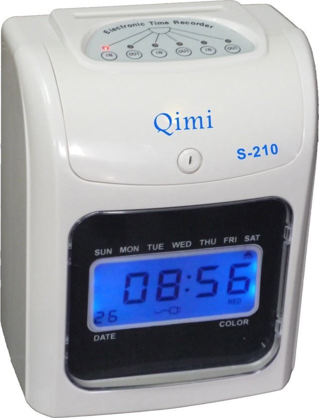 Employee attendance clock machine