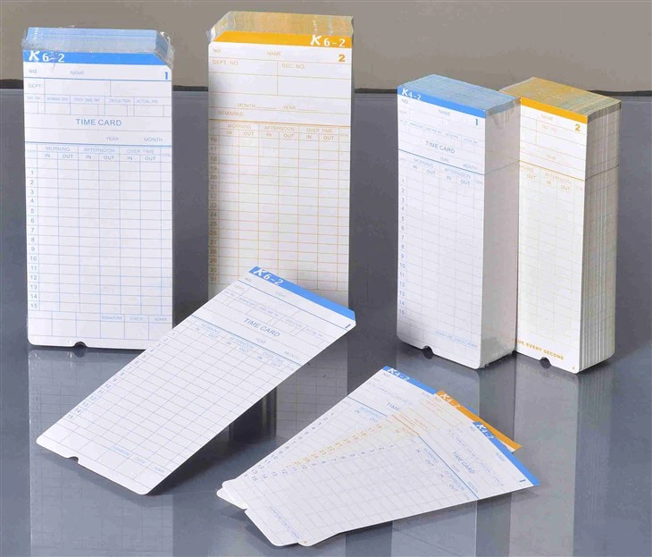 Monthly Punching Time Card For Office Staffs